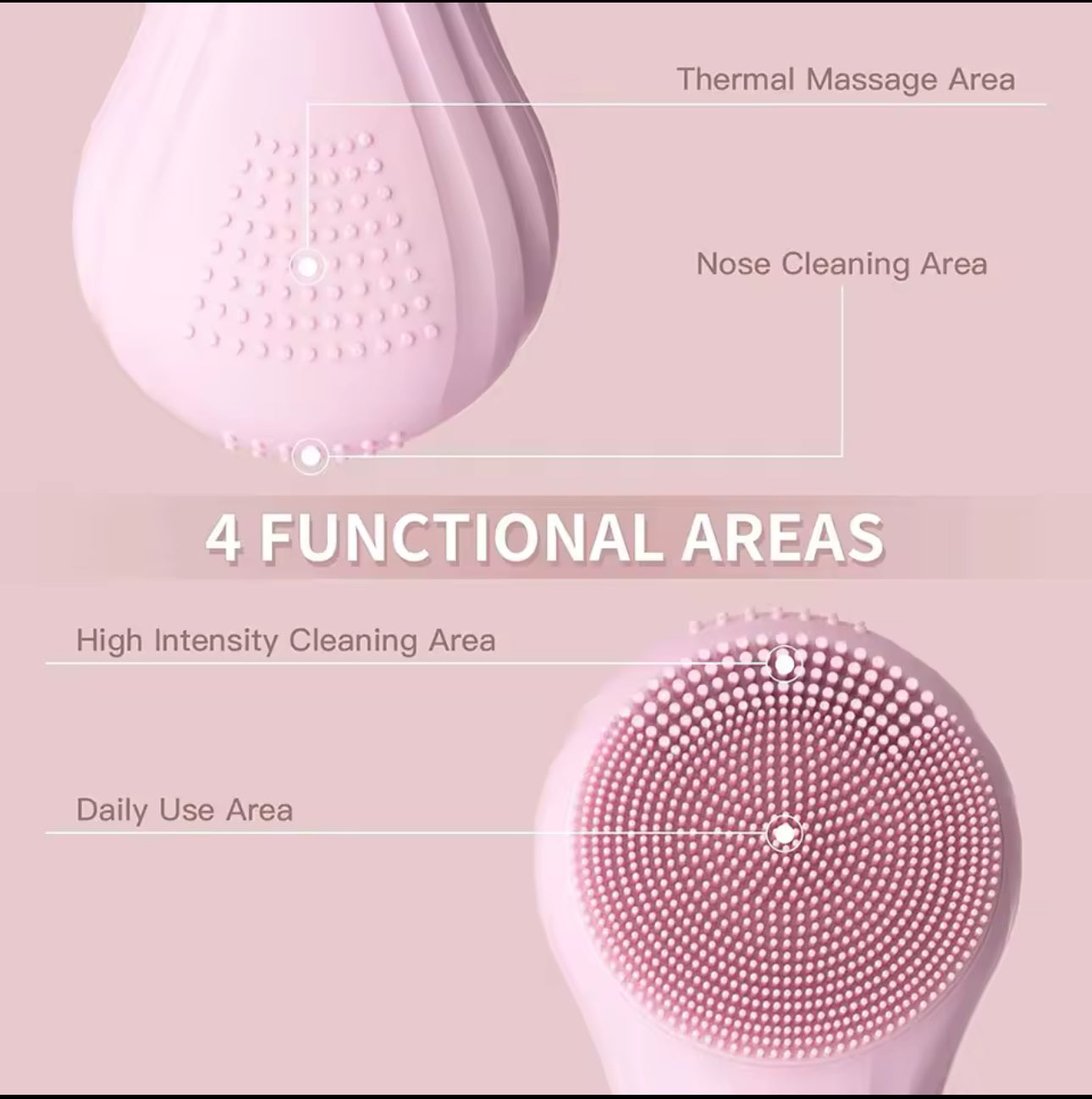 SkinAura™-Brosse nettoyante visage en silicone